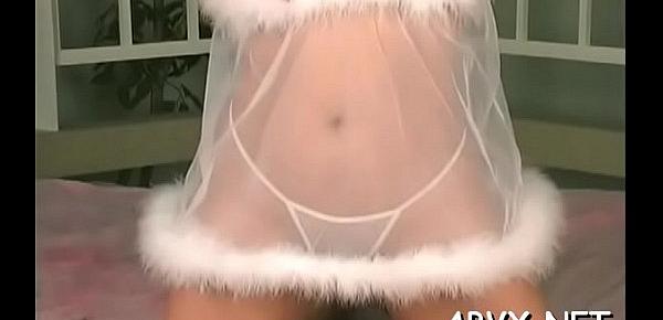  Aroused chick showed her tits in front of the camera